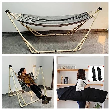 Columpio de Jardín Sillón reclinable con Soporte Plegable, Columpio de Piso, Silla Colgante, Balcón Interior for el hogar, Camping al Aire Libre, Columpio telescópico para Patio, Patio (Color : 3)