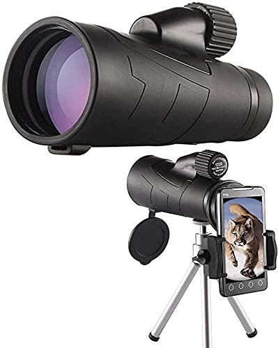 Cannocchiale prisma BAK4 trasparente Telescopio ad alta potenza Binocolo monoculare impermeabile 12 × 50 HD con supporto e telescopio monoculare treppiede