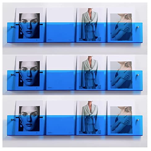80, 90, 100, 110, 120 cm lange Acryl-Tagebücher, Broschürenständer, Zeitschriftenhalter für Wände, 3 Stück, moderner Multifunktions-Präsentationsständer, Organizer für Kataloge/Handbücher (Farbe: