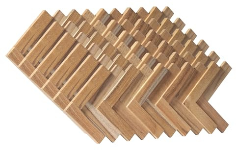 3D Holzpaneele/Holzverblender - Wandpaneele Holz für Wand - Holzwandverkleidung Innen - Wandpanel Haus, Wohnzimmer, Bett, TV usw.