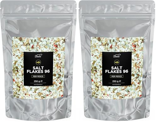 Salt Flakes 96 Bembo 250 g – Fiocchi di Sale del Mediterraneo per Pesce e Verdure alla Griglia, al Barbecue o in Cucina – Scaglie Croccanti dal Gusto Delizioso (Confezione da 2)