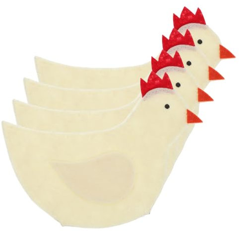 WATIIFUFU 4stücke Osterhühnchen Eierwärmer Hübsche Eierhüllen Für Ostern Schutz Für Eier Dekorative Tischdeko Für Feiern Und Familienevents Einfache Handhabung Für Erwachsene