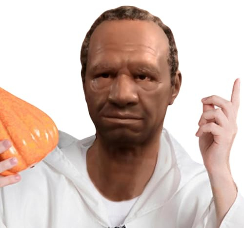 Halloween Latex Vollmaske, Halloween Latex Kopfbedeckung Für Alten Mann, Halloween Realistisch Maske Für Erwachsene, Gesichtsbedeckung Für Den Ganzen Kopf Eines Älteren Mannes