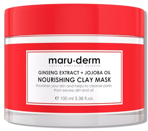 Maruderm Närande Ansiktsmask – Återfuktande & Revitaliserande med Ginsengextrakt och Jojobaolja – Reparerande & Mjukgörande Ansiktsvård – 100 ML