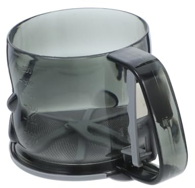 Flour Sieve Pastry Flour Sugar Shaker Powdered Sugar Sifter Mesh Baking Sifters Flour Sifter Food Sifter Sieve Flour Shaker Baking Sieve Stainless Steel Light Grey