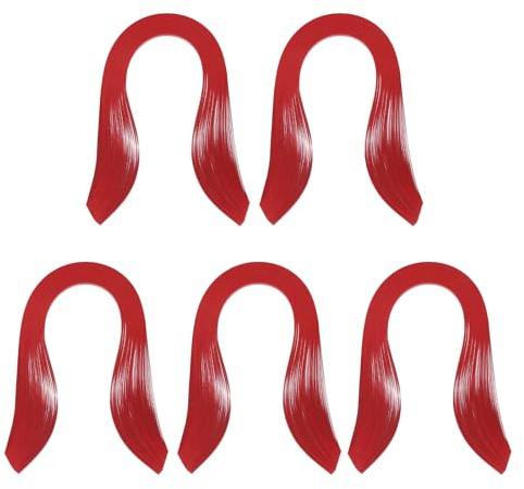 PATIKIL Tiras de Papel Para Quilling 600 Piezas 5mm 39cm Papel de Origami Kits de Quilling Para Arte Diy Manualidades Navideñas, Rojo Brillante