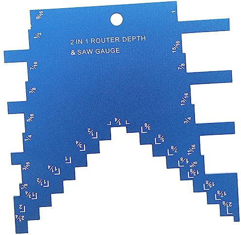 Angoily Step Gauge Tischsäge Tiefenmessgerät Tragbares Holzwerkzeug Präzisen Schnitt Und Frästiefen Klaren Gravuren Für Heimwerker Und