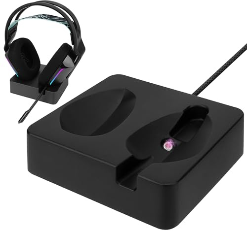 Geekria Ladehalterung für Logitech G733 Lightspeed Wireless Gaming-Headset, 3D-gedruckter Resin-Magnet-Dock, Gaming-Headset-Basis (Schwarz)
