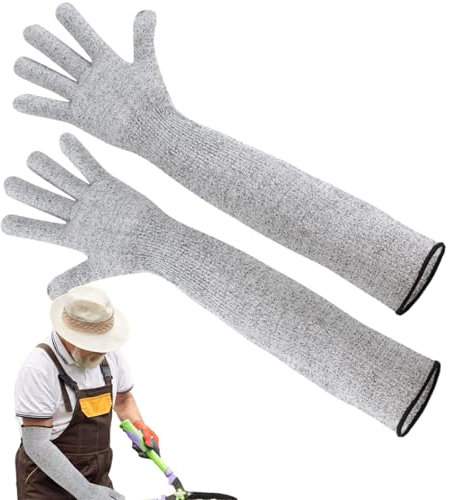 Manguitos De Brazo Resistentes A Cortes,manguitos De Brazo Resistentes A Cortes | Mangas De Protección De Seguridad - Protector De Hombro, Protección Nivel 5, Mangas De Seguridad Para Trabajos De