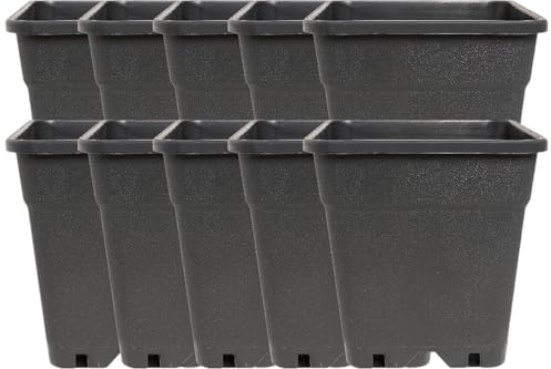Imagro 10 x Topf 30 Liter Pflanzgefäß Schwarze Pflanzkübel