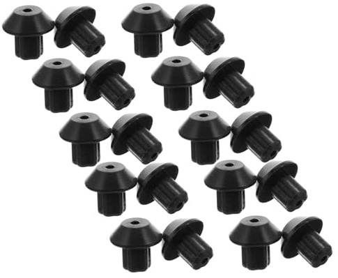 Kisangel 48PCS Rubber Cooker Feet Pads Replacement for Gas Range Burner Grate Compatible with Wbk Stove Burner Foot Anti-scratch Protective Base for Even Pan Stability and Cooktop