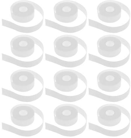 Abaodam Coussinets Absorbants Anti-Transpiration pour Col de Chemise 25 CM X 5 M Autocollants Découpables Protège-Cols Invisibles Blancs Lot de 12 Rouleaux Usage Quotidien et Sport