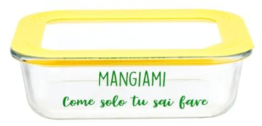 KASANOVA Contenitore Alimentare in Vetro borosilicato 630 ml Color Bloom