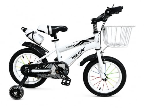 selling united Kids Bike with Removable Light-Up Training Wheels, 12/14/16/18 Inch Children’s Bicycle, Adjustable Sport Bike 2-12 Years Old, Front Basket, Bottle, Bell & Tool Kit