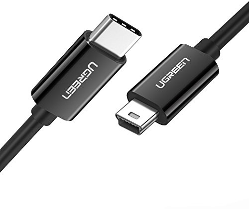 UGREEN Câble Mini USB type C, câble USB C vers mini USB pour appareil photo numérique, lecteur MP3 et autres appareils Mini B USB (Noir)