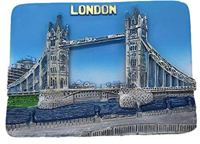 3D Tower Bridge London England UK Kühlschrank Kühlschrankmagnet Tourist Souvenirs Handmade Harz Handwerk Magnetische Aufkleber Home Küche Dekoration Reise Geschenk