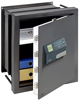 Burg-Wächter Wandtresor zum Einmauern mit Zahlencode und Fingerprint-Modul, Karat, Widerstandsgrad 0, Variable Tiefe mit Fachboden, 27,5 - 45,7 l, 39,0 kg, WT 616 E FP, Alteisen