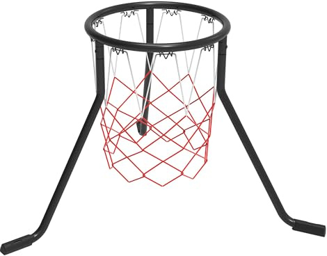 EzyRoller basketkorg utomhus barn basketkorg stativ tillbehör treben leksak för barn från 4 år sportutrustning för utomhusbruk (svart)