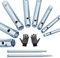 EMAGEREN 10 Pcs Metric Box Spanner Duel-Ended Wrench Socket Back Nut Tap Spark Plug Spanner Shower Valve Socket Wrench Set with Tommy Bar and Non-Slip Gloves for Water Tap Installation and Maintenance