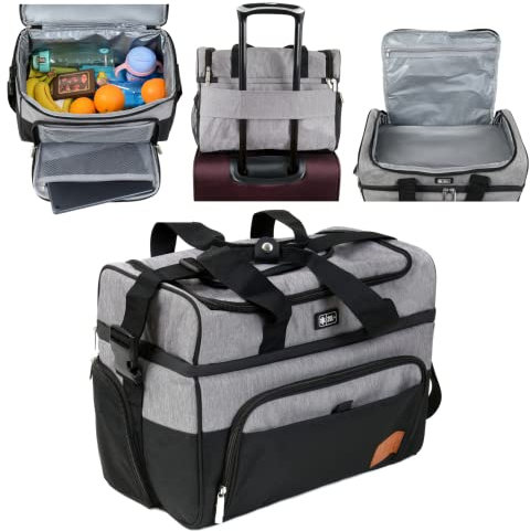 Majestic Sport Kühltasche 20 l Picknicktasche Lunchtasche Mittagessen Tasche Thermotasche Isoliertasche für Lebensmitteltransport Grau