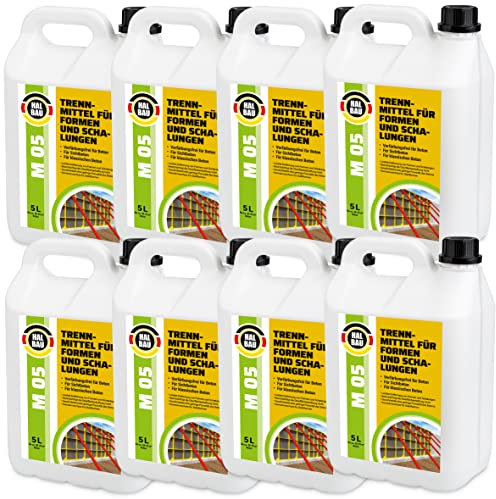 Trennmittel 40L für Schalungen für Gips Beton Mörtel Formentrennmittel Schalungsöl M05