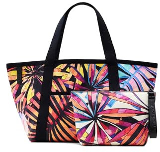 Desigual Tropical Beach Merida Rev Shopping Bag Jaune
