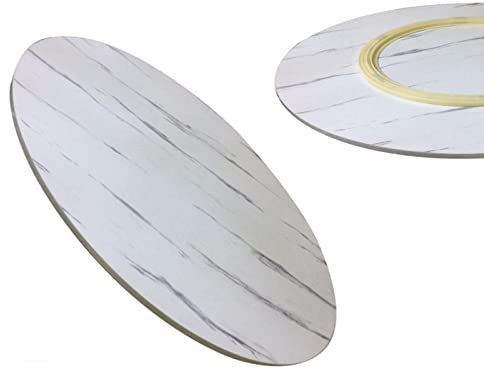 Lazy Susan Drehteller Aus Holz, Esstisch Rotierende Drehplatte, Runde Drehbare ServierPlatte, Küche Tische Drehscheibe, Glattes Drehbares Tablett, Großer Drehteller ( Color : B , Size : 50cm-20in )