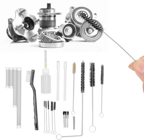 Cyrank Set Professionale di Pulizia per Aerografo, Strumento per la Pulizia a Spruzzo Pistola per Verniciare Strumenti per la Riparazione a Spruzzo Kit per la Pulizia