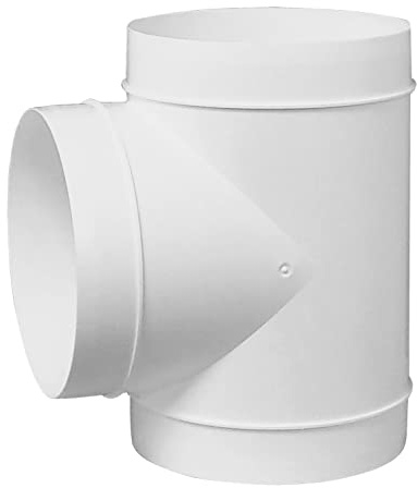 Raccordo a T, Ø 150 mm, connettore in PVC per tubo di ventilazione, raccordo per tubo rotondo