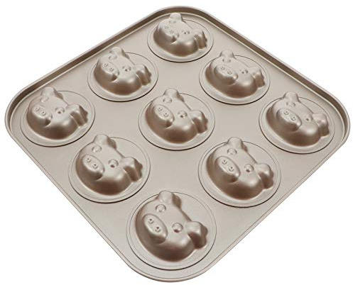 Cake Tin， Non-Stick Cake Mould, Baking Tools Baking Mold,Cake Mould,Baking Madeleine Mold Cake Pan Nonstick Small Baking Pan Pig Baking Mold Heavy Carbon Steel for Oven Baking Cookies Cake Chocolate P