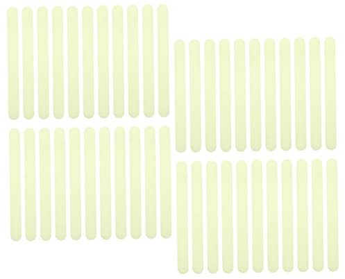 Healeved Cintas Antideslizantes Reflectantes Verdes Para Escaleras, Tiras Que Brillan La Oscuridad 2x20 Cm, 48 Piezas Adhesivas Para Baño y Zonas Húmedas, Seguridad Antideslizante Fácil De Instalar