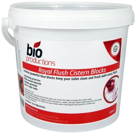 Eco & Non-Bio CISTERN BLOCKS - 24 Blocks Per Tub Bio Productions ROYAL FLUSH