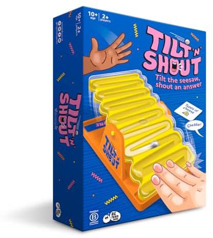 Big Potato Tilt 'n' Shout – Fast-Paced Family Party Game with 150 Unique Categories, Interactive Marble-Run Timer, Perfect for Game Nights, Kids and Adults