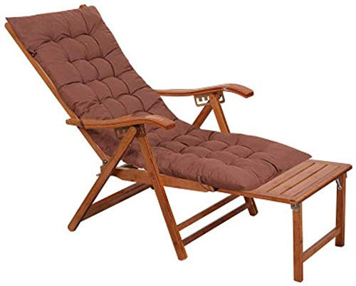 LFNXOVXF Leichte Loungesessel, zusammenklappbar, verstellbar, für den Garten, Liegestuhl, Sonnenliege, Schwerelosigkeitsstuhl, Bambus-Rückenlehne, Strandstühle, Sonnenbett, Lieges