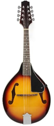 Mandolinen-Instrumentensatz 8 Saiten Mandoline Gitarre Klassisches Melodieinstrument A Stil Mandoline Mit Tragerucksack Stoffzubehör(Sunset Set)