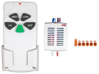 Kit telecomando universale per ventilatore da soffitto di piccole dimensioni, 3 velocità, con oscuramento della luce, ricambio mini ricevitore