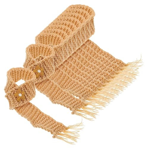 VICASKY 10stücke Mini Strickschal Teiliges Für Puppen Flaschen Und -Dekoration Anpassbare Dekorative Accessoires Bunten Designs Für Festliche Anlässe Und Kreative Projekte