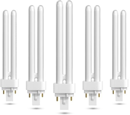 BrightArk 2 Pines 26W G24d-3 Bombillas PLC Tubo 2U para Cocina, Luz Natural 4000K, No Regulable, 5 Pack