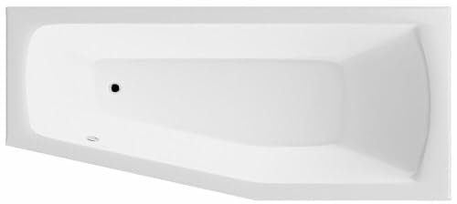 HAK MINOU 160x70cm Rechte Wanne Weiß Freistehend 155 Liter