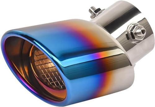 JiAQen Auto-Heck-Heck-Kehle Für Smart Fortwo Forfour 453 451,Auto Auspuff Spitze Edelstahl Rohr Chrom GeäNdert Auto Heck Hals Liner ZubehöR,C