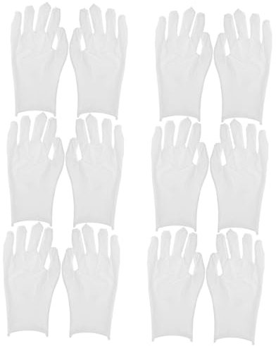 iplusmile 6paare Baumwollhandschuhe Für Herren Weiß Arbeitshandschuhe Schmuckprüfhandschuhe Handschuhe Zur Münzprüfung Bequeme Passform Vielseitig Einsetzbar Für Empfindliche Gegenstände