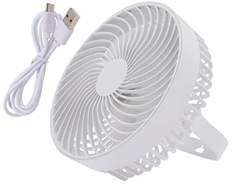 MAGICLULU Ventilador Portátil Recargable USB con Ventilador de Escritorio Pequeño y Silencioso para Oficina y Actividades