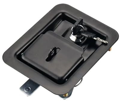 Serratura a pannello con attacco a tre punti, for apparecchiature di generatori, componenti di ingegneria, automazione, serratura for porta dell'armadio, 1 pezzo(Without padlock)