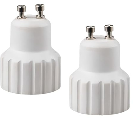 Harilla 2X GU10 auf GU10 Adapter Lampenfassung Sockel Einfache Installation Leichtes Robustes Lampenfassungszubehör