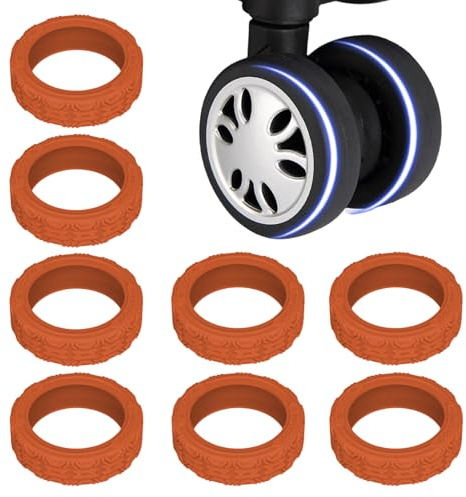 s Silicone Ruote Bagagli | Universale per Ruote Bagagli da Viaggio 8 Pezzi