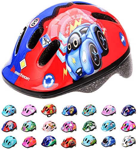 meteor Kinder fahrradhelm ab 1 Jahr – sicherer & stoßdämpfender Kinderhelm mit verstellbarem Headlock - waschbarem Fahrrad Helm Innenfutter – optimaler Schutz & leichtes Design für Baby-Abenteurer
