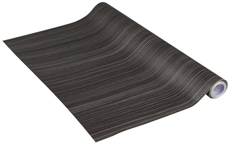 Klebefolie Perfect Fix® Zebrano, Holzfolie, Dekofolie, Möbelfolie, Tapeten, selbstklebende Folie, ohne Phthalate, keine Luftblasen, Natur-Holzoptik dunkel, Stärke: 0,15 mm, Venilia 54894