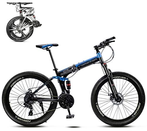 MTTKTTBD Mountainbikes Faltbares Leicht Faltrad mit Doppelte Stoßdämpfung,Quick-Fold-System 26 Zoll 21 Speed Klappfahrrad Folding City Bike mit Gabelfederung