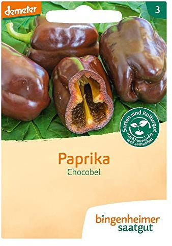 Bingenheimer Saatgut Paprika schokoladenfarbig demeter bio für ca. 10 Pflanzen