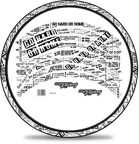 16-teiliges Set Felgenrandaufkleber Sticker für Fahrrad Felgen in verschiedenen Designs Komplett Set für 27 29 für Ebike Rennrad Mountainbike MTB Laufrad RX034 (Nr. 8 Go harder or home, Glanz)